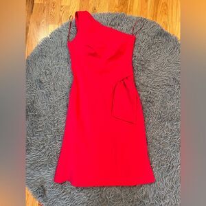 PH5 Pink Red One Shoulder Cocktail Dress Size 6